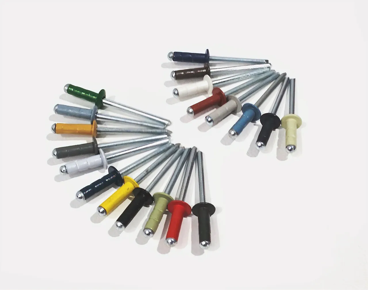 Coloured Multigrip Aluminium Rivets
