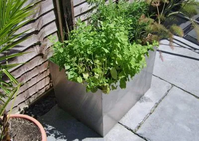 aluminium herb planter